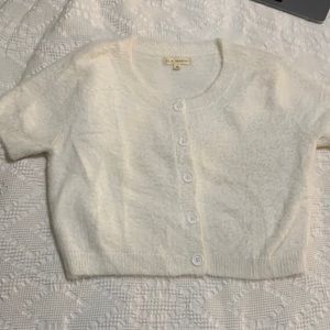 La hearts fuzzy t shirt